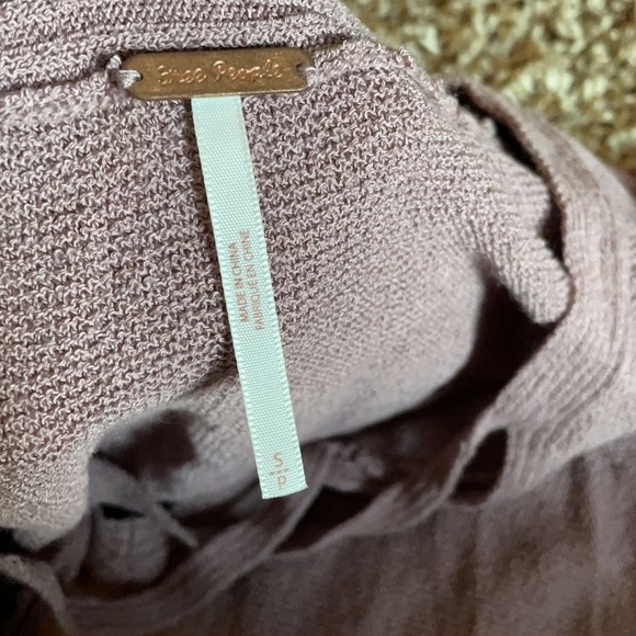 Free People Light Purple Tunic Criss Cross - Picture 4 of 6